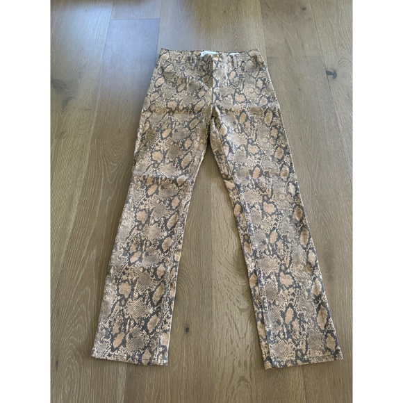 Frame Le High Rise Python Print Pant - Picture 4 of 6